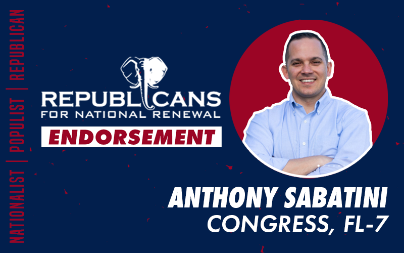 Republicans for National Renewal Endorses Anthony Sabatini for Congress