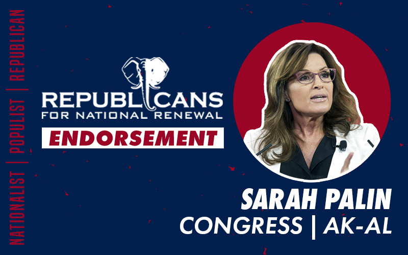 Republicans for National Renewal Endorses Sarah Palin for Congress