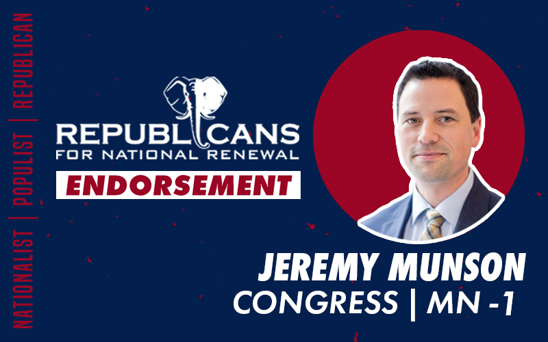 Republicans for National Renewal Endorses Jeremy Munson for Congress
