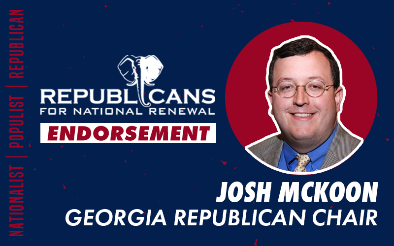 Republicans for National Renewal Endorses Josh McKoon for Georgia GOP Chair