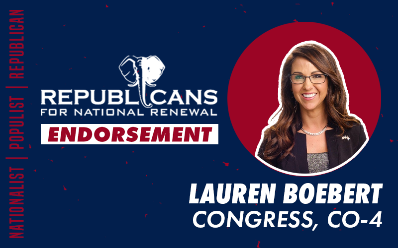 Republicans for National Renewal Endorses Lauren Boebert for Congress